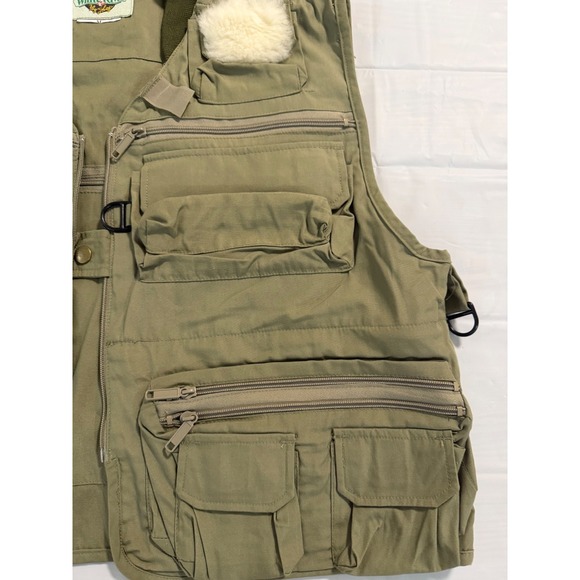 fishing vest white river fly shop size medium olive - Picture 3 of 7